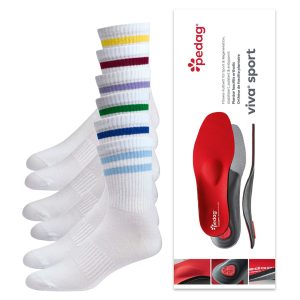Voordeelbundel 6 paar Bamboe Socks4fun Sportsokken + 1 set Sport inlegzolen – Dames & Heren